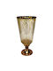 Karvounis Vază Decorativă Sticlă Maro 19x19x41cm 1buc