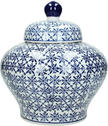 JK Home Decoration Decorative Vase Blue 20x20xH22cm