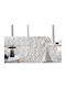 Guy Laroche Dreisitzer-Sofa Wurf Chenille 180x300cm Rauch