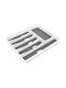 Relaxdays Tăvi Pentru Tacâmuri De Sertar Din Plastic 40.5x32.5x5cm Albă