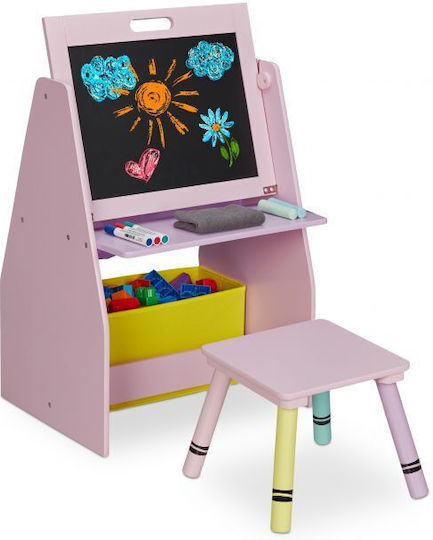 Set Mese Pentru Copii Cu Scaune Violet Relaxdays