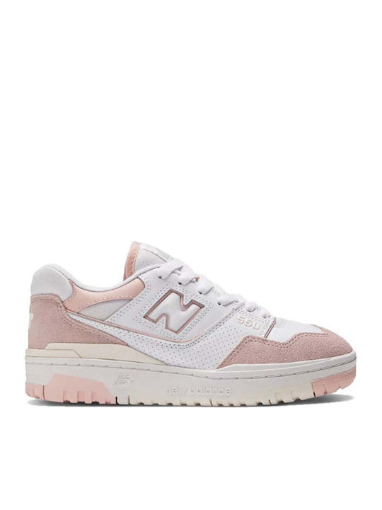 New Balance 550 Women's Sneakers White Pink Sand