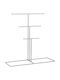 Aberto Design Σταντ Κοσμημάτων Μεταλλικό Ασημί 40x15x41cm