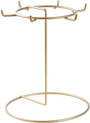 Aberto Design Metallic Gold Jewellery Stand 22x22x28cm