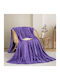 Adam Home (550) Κουβέρτα Fleece Ημίδιπλη 180x240εκ. Purple