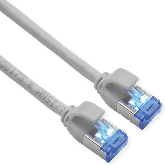 Roline S/FTP Cat.6a (Gigabit) Network Cable Ethernet 7m Gray