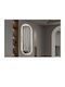 Wall Oval Bathroom Mirror Led 60x160cm White