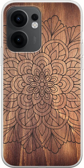 Mandala Wood Oppo Reno 13 F 5G Flexible TPU Transparent Silicone