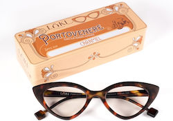 Loki Portovenere Femei Ochelari de citit +1.50 în culoarea Maro 28844