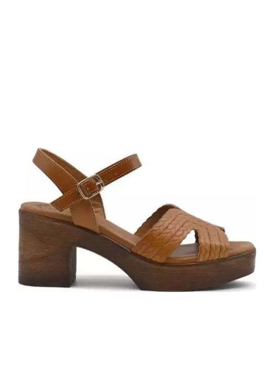 Eva Frutos Sandals Tabac Brown