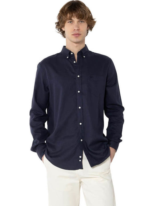 The Bostonians Long Sleeve Linen Shirt In Regul...