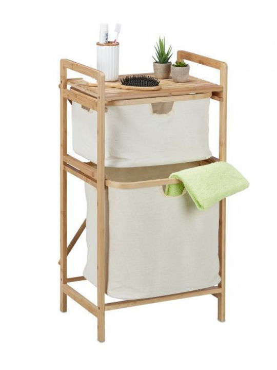 Relaxdays 10041328 Καλάθι Απλύτων Bamboo 85x44x33cm Μπεζ