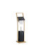 Relaxdays Papierhalter Bamboo Gray 4052025485184