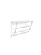 Relaxdays Raft de haine de Baie Simplu ​23x23cm Inox Gri