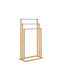 Deuba Raft de haine de Baie Simplu ​46x24cm Inox Gri