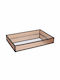 Iliadis Glass Rectangular Decorative Tray with Mirror 20x30cm