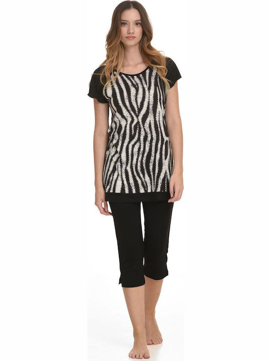 Zen Intimates Summer Women's Pyjama Set Black