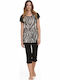 Zen Intimates Summer Women's Pyjama Set Black
