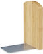 Set 2 Bamboo Bookends Natural 17 X 11.5 X 12.5 Cm