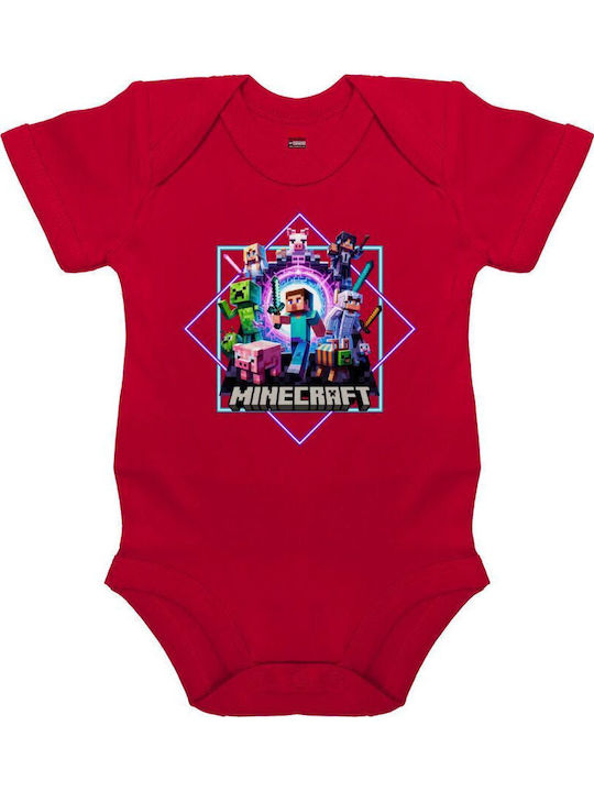 Koupakoupa Minecraft Nether Portal Kurzärmelig Red