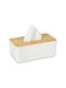 Relaxdays Χαρτοπετσετοθήκη Ξύλινη Λευκή 10x23x13cm 10041604_49