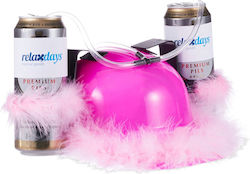 Pink Beer Drinking Hat Relaxdays