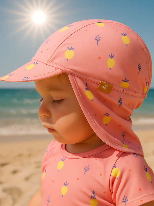 Fresk Kids' Hat Fabric Sunscreen Pink