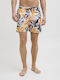Men's Swimwear Shorts Off White Floral