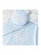 Borea Blanket Cot Buddies Light Blue 110x140cm