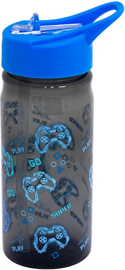 Astra Kids Water Bottle with Straw Non Spill Turquoise 450ml