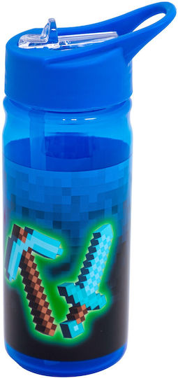 Astra Παιδικό Παγούρι με Καλαμάκι Non Spill Τιρκουάζ 450ml