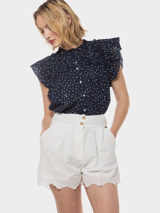 Pepe Jeans Douce Femei Pantaloni scurți Alb