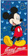 Borea Παιδική Πετσέτα Θαλάσσης Μπλε Mickey 140x70εκ.