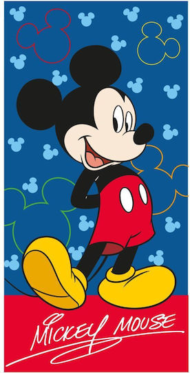 Borea Παιδική Πετσέτα Θαλάσσης Μπλε Mickey 140x70εκ.