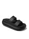 Cushion Flache Sandalen für Damen Anatomisch Flatforms in Schwarz Farbe