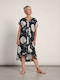 Muydemi Damen Kleid Strand Black