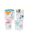Relaxdays Storage Basket Fabric Blue 4pcs