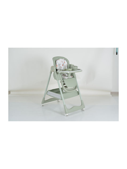 Moni Surprise Foldable Baby Highchair Green