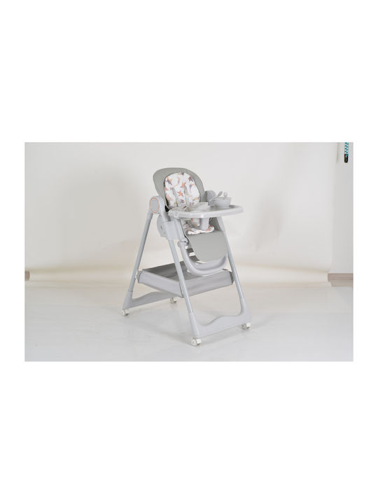 Moni Surprise Foldable Baby Highchair Gray