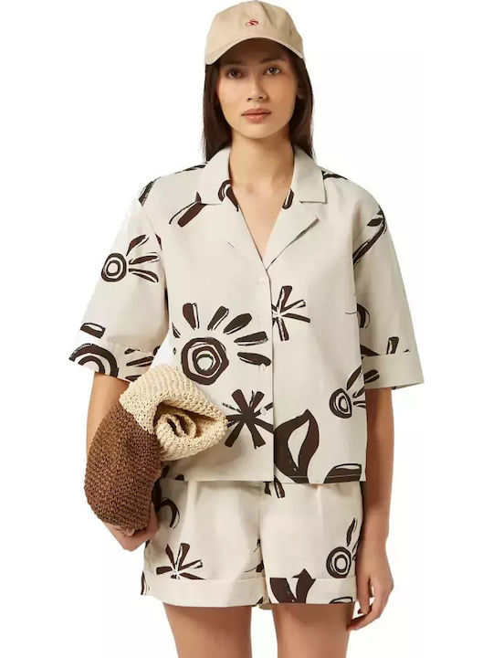 Scotch & Soda Γυναικείο Πουκάμισο Εκρού
