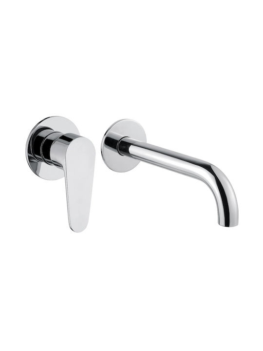 Interflex Built-in Faucet Mixer for for Bathroom Sink Silver