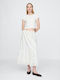 High-waisted Skirt Off White