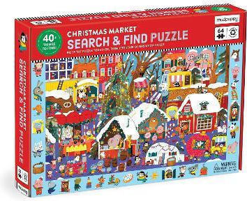 Christmas Market 64 Piece Search Find Puzzle Press 0912