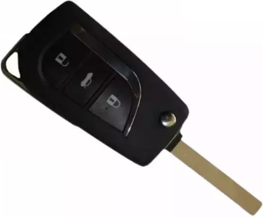 Foldable Car Key Shell with Blade with 3 Buttons for Toyota