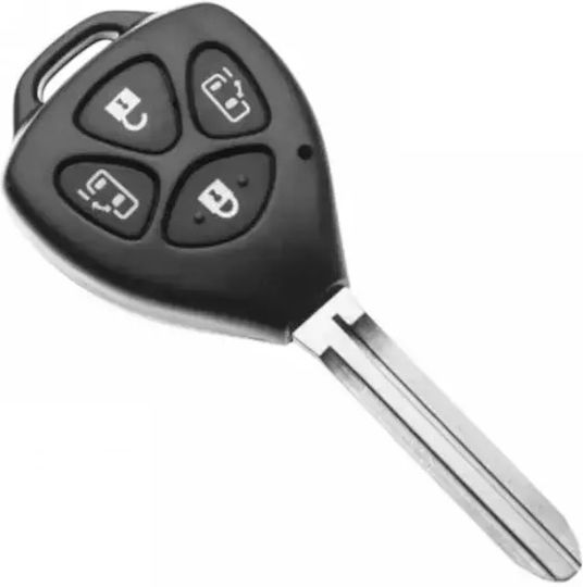 Car Key Shell with Blade with 4 Buttons for Toyota