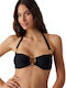 Padded Strapless Bikini Black