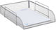 Dokumentenablage mit Griffen Metall Silber 8,5 x 26 x 33,5 cm