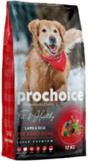 Prochoice 12kg Dry Food for Adult Dogs with Lamb and Rice