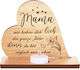 Weewooday Wooden Pine Heart Led Candle Christmas Lights