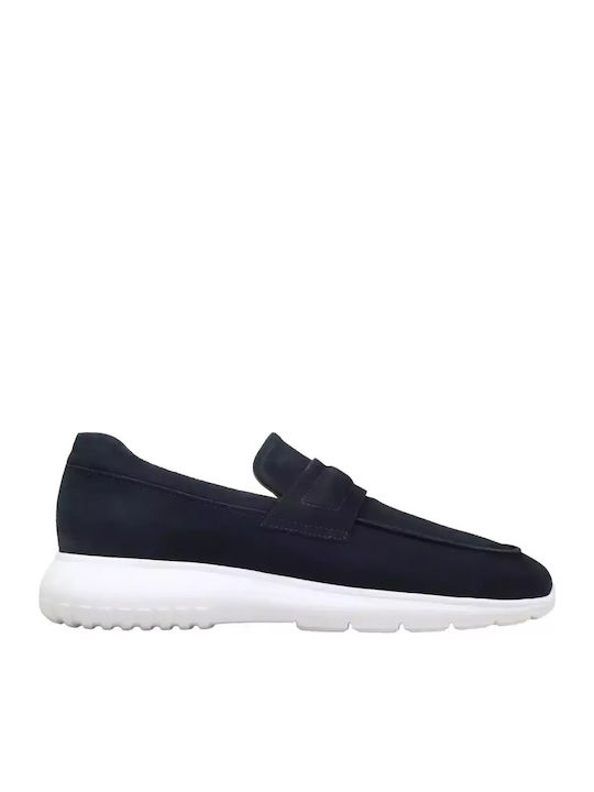 Men's Leather Casual Shoes Blue